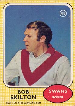 1970 Scanlens VFL #40 Bob Skilton Front